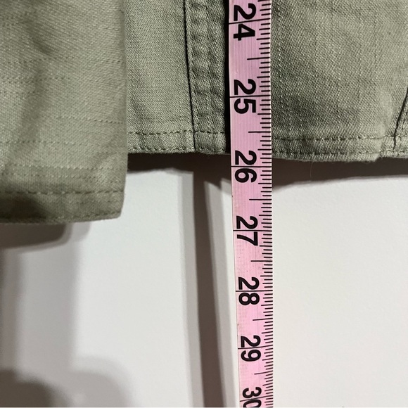 Women’s. D & Co Green Blazer Jacket Tulip Pockets Size Medium - Picture 7 of 8